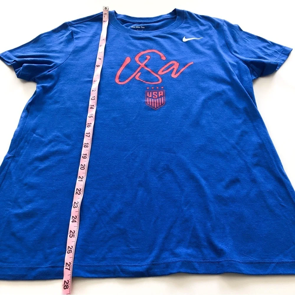 Nike USWNT Team USA Soccer Graphic Tee Royal Blue Women’s Large NWT